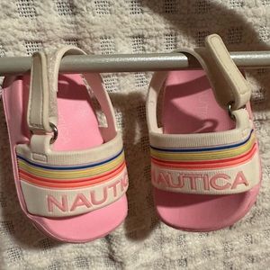 sandal for newborn size 1 nautical pink and white beautiful